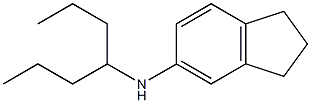 N-(heptan-4-yl)-2,3-dihydro-1H-inden-5-amine Struktur