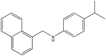 N-(naphthalen-1-ylmethyl)-4-(propan-2-yl)aniline Struktur