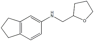 N-(oxolan-2-ylmethyl)-2,3-dihydro-1H-inden-5-amine Struktur