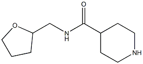 N-(oxolan-2-ylmethyl)piperidine-4-carboxamide Struktur