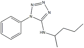 N-(pentan-2-yl)-1-phenyl-1H-1,2,3,4-tetrazol-5-amine Struktur