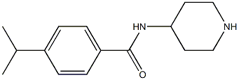 N-(piperidin-4-yl)-4-(propan-2-yl)benzamide Struktur