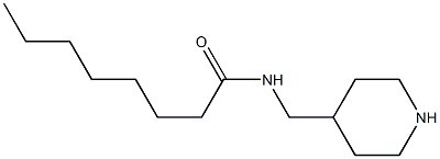 N-(piperidin-4-ylmethyl)octanamide Struktur