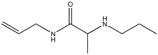 N-(prop-2-en-1-yl)-2-(propylamino)propanamide Struktur