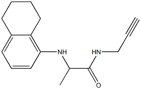 N-(prop-2-yn-1-yl)-2-(5,6,7,8-tetrahydronaphthalen-1-ylamino)propanamide Struktur