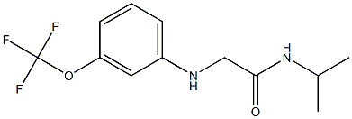 N-(propan-2-yl)-2-{[3-(trifluoromethoxy)phenyl]amino}acetamide Struktur