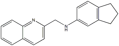 N-(quinolin-2-ylmethyl)-2,3-dihydro-1H-inden-5-amine Struktur