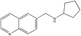 N-(quinolin-6-ylmethyl)cyclopentanamine Struktur