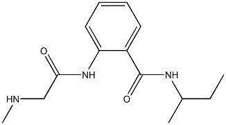 N-(sec-butyl)-2-{[(methylamino)acetyl]amino}benzamide Struktur