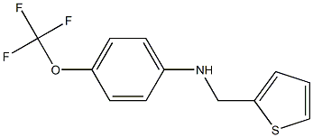 N-(thiophen-2-ylmethyl)-4-(trifluoromethoxy)aniline Struktur