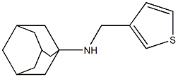 N-(thiophen-3-ylmethyl)adamantan-1-amine Struktur