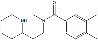 N,3,4-trimethyl-N-[2-(piperidin-2-yl)ethyl]benzamide Struktur