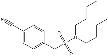 N,N-dibutyl(4-cyanophenyl)methanesulfonamide Struktur