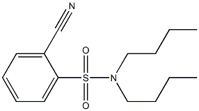 N,N-dibutyl-2-cyanobenzene-1-sulfonamide Struktur