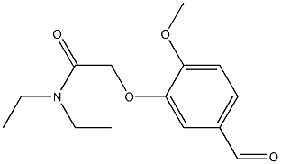 N,N-diethyl-2-(5-formyl-2-methoxyphenoxy)acetamide Struktur