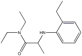 N,N-diethyl-2-[(2-ethylphenyl)amino]propanamide Struktur