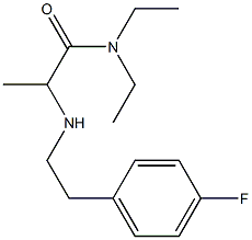 N,N-diethyl-2-{[2-(4-fluorophenyl)ethyl]amino}propanamide Struktur