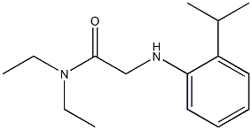 N,N-diethyl-2-{[2-(propan-2-yl)phenyl]amino}acetamide Struktur