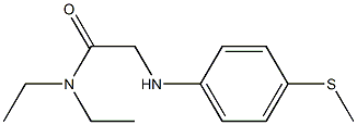 N,N-diethyl-2-{[4-(methylsulfanyl)phenyl]amino}acetamide Struktur