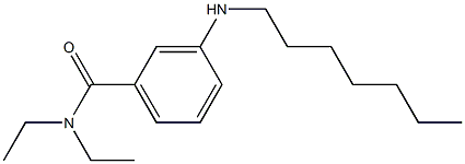 N,N-diethyl-3-(heptylamino)benzamide Struktur