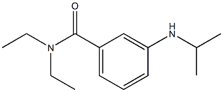 N,N-diethyl-3-(propan-2-ylamino)benzamide Struktur