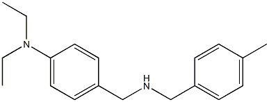 N,N-diethyl-4-({[(4-methylphenyl)methyl]amino}methyl)aniline Struktur