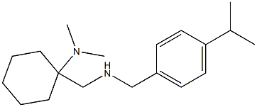 N,N-dimethyl-1-[({[4-(propan-2-yl)phenyl]methyl}amino)methyl]cyclohexan-1-amine Struktur