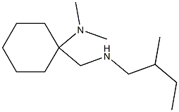 N,N-dimethyl-1-{[(2-methylbutyl)amino]methyl}cyclohexan-1-amine Struktur