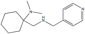 N,N-dimethyl-1-{[(pyridin-4-ylmethyl)amino]methyl}cyclohexan-1-amine Struktur