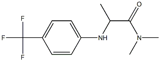 N,N-dimethyl-2-{[4-(trifluoromethyl)phenyl]amino}propanamide Struktur