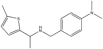 N,N-dimethyl-4-({[1-(5-methylthiophen-2-yl)ethyl]amino}methyl)aniline Struktur