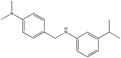 N,N-dimethyl-4-({[3-(propan-2-yl)phenyl]amino}methyl)aniline Struktur