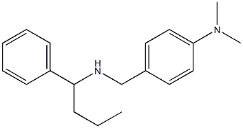 N,N-dimethyl-4-{[(1-phenylbutyl)amino]methyl}aniline Struktur