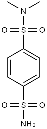 N,N-dimethylbenzene-1,4-disulfonamide Struktur