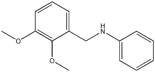 N-[(2,3-dimethoxyphenyl)methyl]aniline Struktur