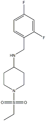 N-[(2,4-difluorophenyl)methyl]-1-(ethanesulfonyl)piperidin-4-amine Struktur