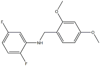 N-[(2,4-dimethoxyphenyl)methyl]-2,5-difluoroaniline Struktur