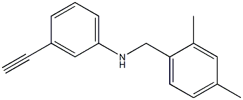 N-[(2,4-dimethylphenyl)methyl]-3-ethynylaniline Struktur