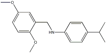 N-[(2,5-dimethoxyphenyl)methyl]-4-(propan-2-yl)aniline Struktur