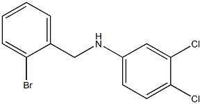 N-[(2-bromophenyl)methyl]-3,4-dichloroaniline Struktur