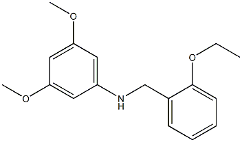 N-[(2-ethoxyphenyl)methyl]-3,5-dimethoxyaniline Struktur