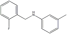 N-[(2-fluorophenyl)methyl]-3-methylaniline Struktur