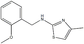 N-[(2-methoxyphenyl)methyl]-4-methyl-1,3-thiazol-2-amine Struktur