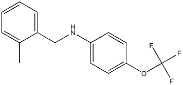 N-[(2-methylphenyl)methyl]-4-(trifluoromethoxy)aniline Struktur