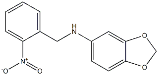 N-[(2-nitrophenyl)methyl]-2H-1,3-benzodioxol-5-amine Struktur