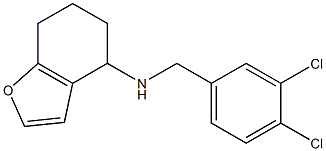 N-[(3,4-dichlorophenyl)methyl]-4,5,6,7-tetrahydro-1-benzofuran-4-amine Struktur