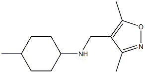 N-[(3,5-dimethyl-1,2-oxazol-4-yl)methyl]-4-methylcyclohexan-1-amine Struktur