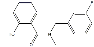 N-[(3-fluorophenyl)methyl]-2-hydroxy-N,3-dimethylbenzamide Struktur