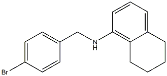 N-[(4-bromophenyl)methyl]-5,6,7,8-tetrahydronaphthalen-1-amine Struktur