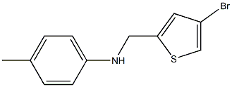 N-[(4-bromothiophen-2-yl)methyl]-4-methylaniline Struktur